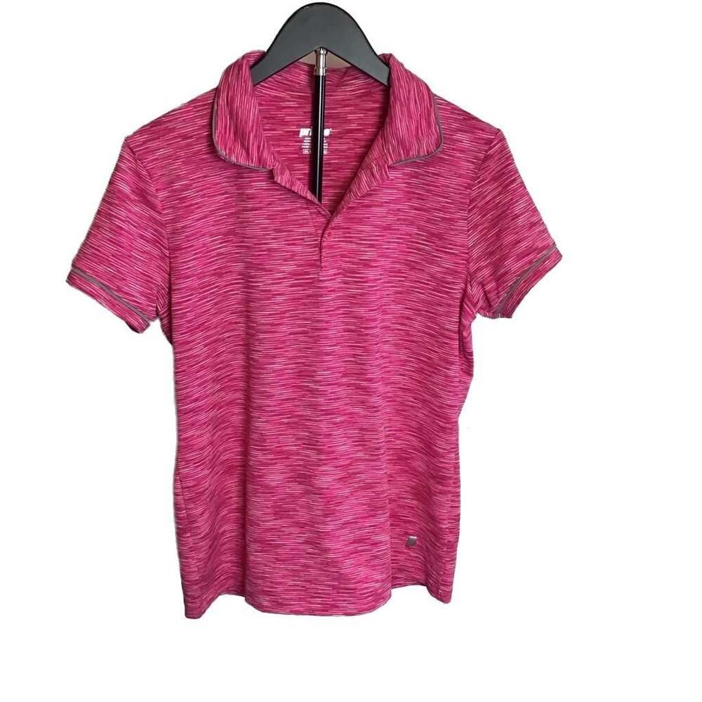 Prince Pink Space Dye Performance Golf Tennis Polo Shirt XL